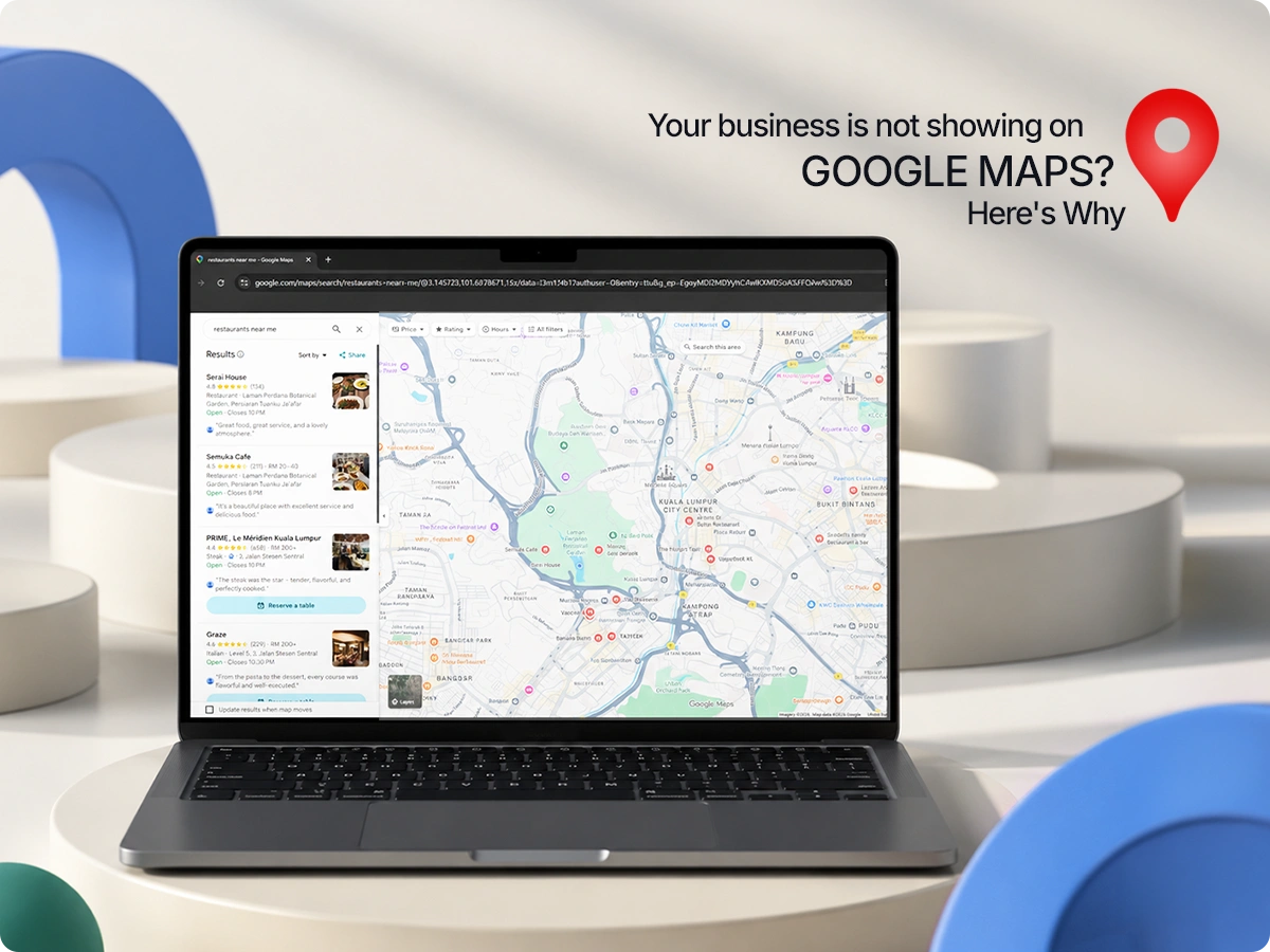 not showing business on google maps